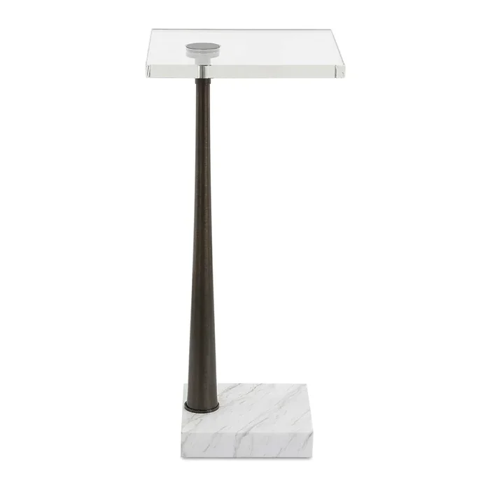 Uttermost Pelton Marble Glass Drink Table