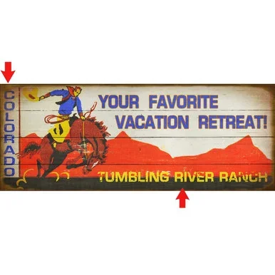 Vacation Retreat Personalized Sign – 14 x 36