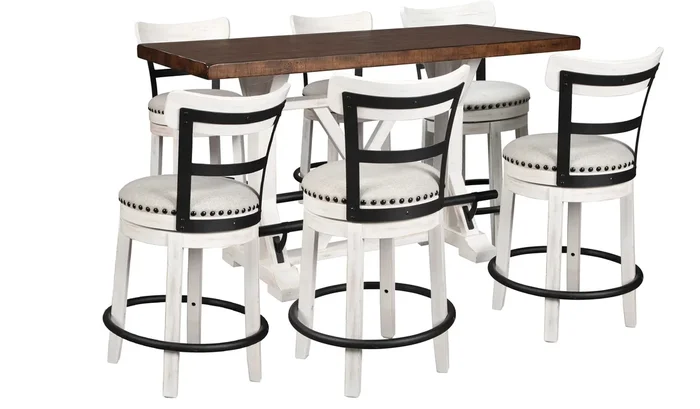 Valebeck 7-Piece Counter Table Set