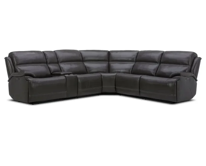 Vandelay 6 Pc. Leather Power Reclining Sectional