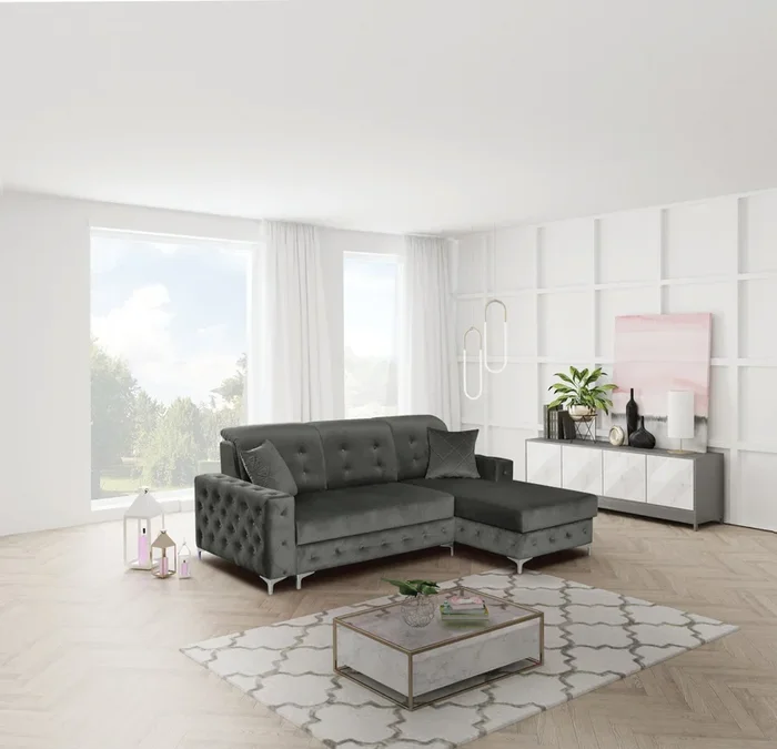 VERSO MINI GRAY RIGHT-By Skyler Furniture