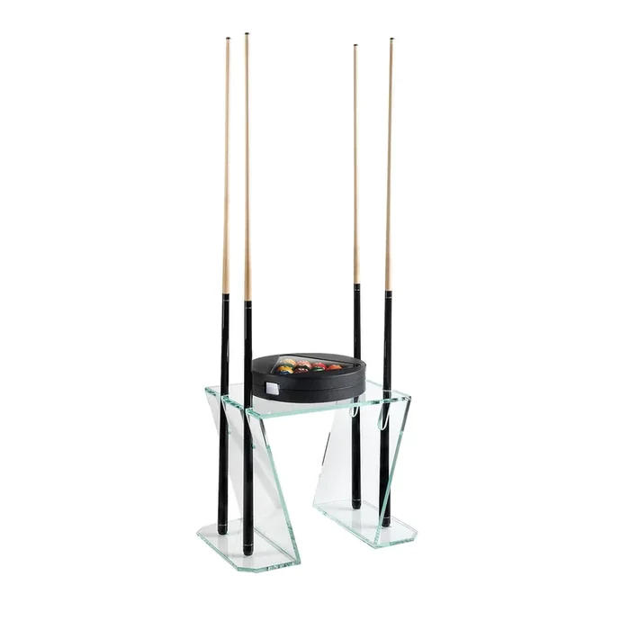 Verso Tempered Glass Billiard Cue Rack