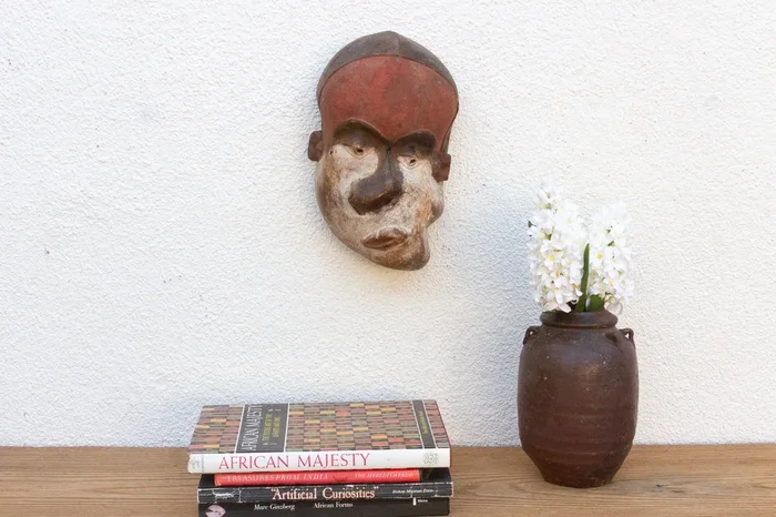 Vintage Painted Pende Village Mask
