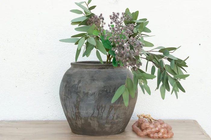 Vintage Primitive Large Clay Pot (Trade)