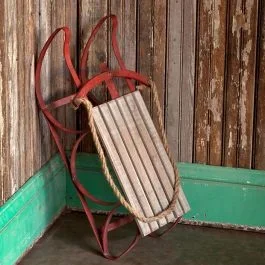 Vintage Style Sled Decoration