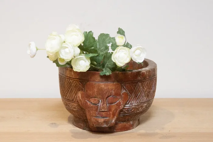 Vintage Tribal Kitchen Vessel