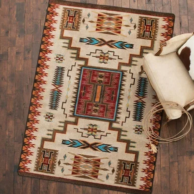 Vision Catcher Rust Rug – 11 x 13