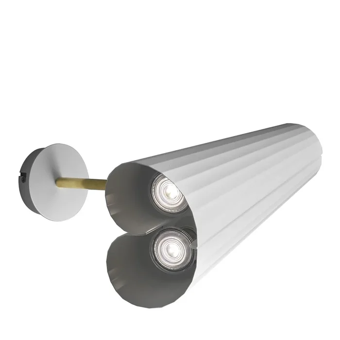 Wall-y 2-Light White Wall Lamp by Michele Reginaldi