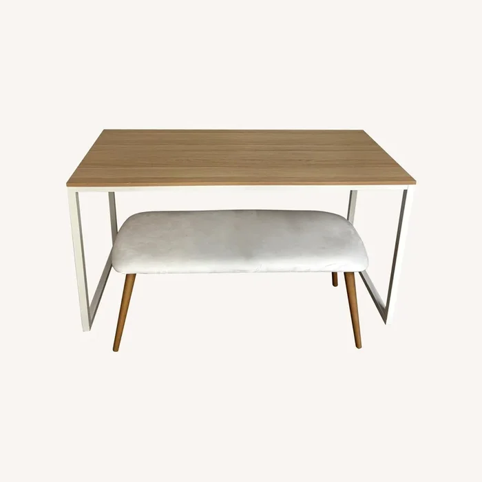 Wayfair Wood Dining Table & Bench