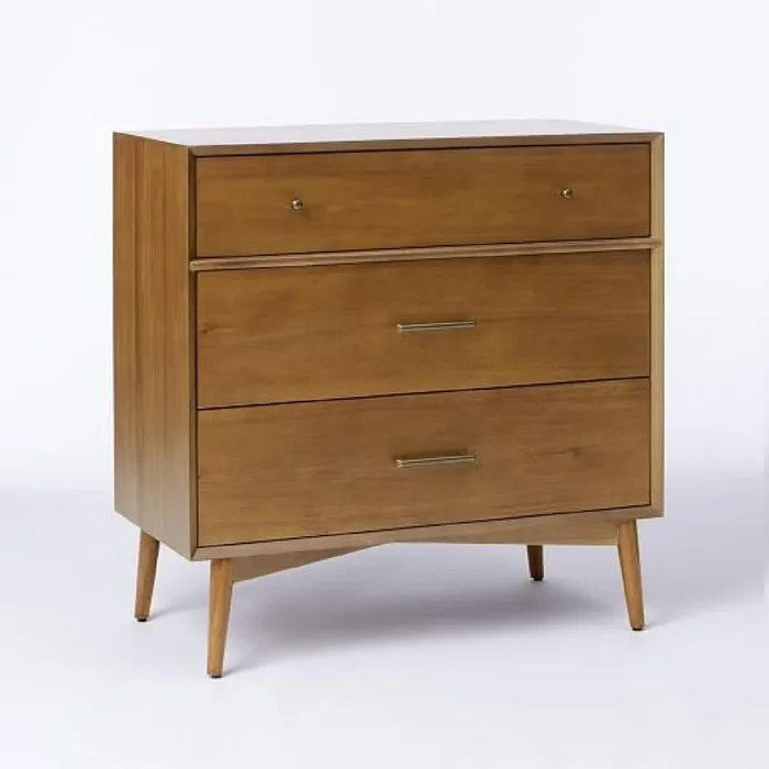 West Elm Mid-Century 3-Drawer Dresser in Acorn