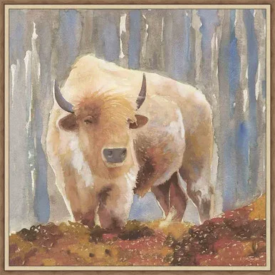 White Bison Wall Art