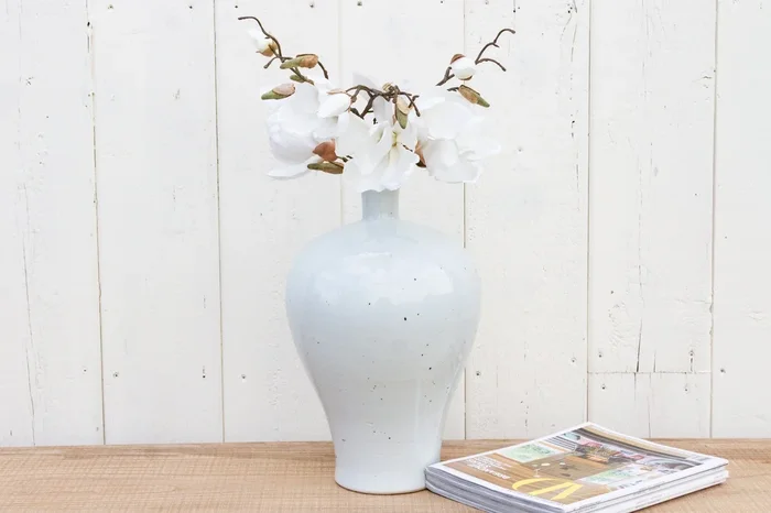 White Glazed Asian Jar (Trade)