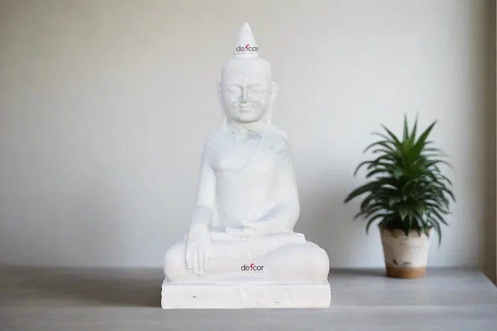 White Marble Bhumisparsha Buddha