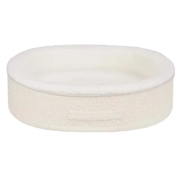 White Oval Pet Cuddler, Medium