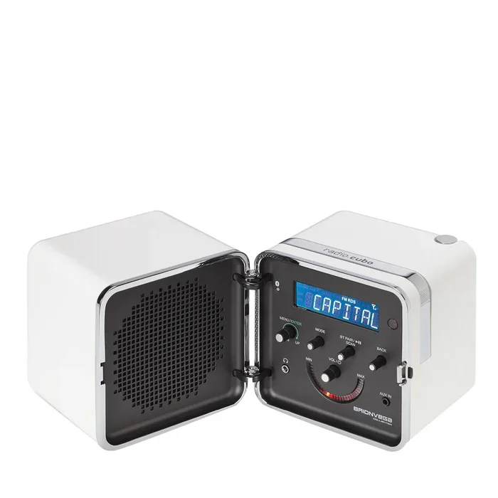 White Radio.cubo by Marco Zanuso and Richard Sapper