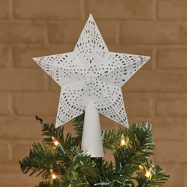 White Star Tree Topper
