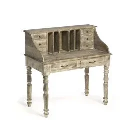 Whitewashed Farmhouse Writing Desk | SHIPS FREE