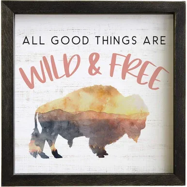Wild & Free Bison Wall Art