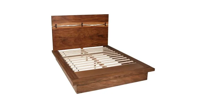 Winslow Wood Eastern King Panel Bed Smokey Walnut