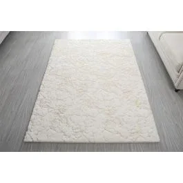 Wisteria Scattered White With Gold Rug