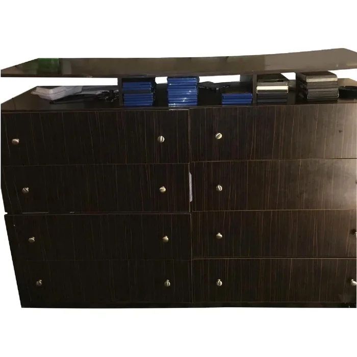 Wood Finish 8 Door Dresser