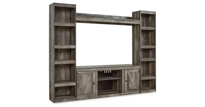 Wynnlow Entertainment Center with Piers & Bridge