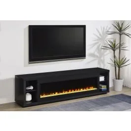 Zeke 79-Inch TV Stand With Fireplace