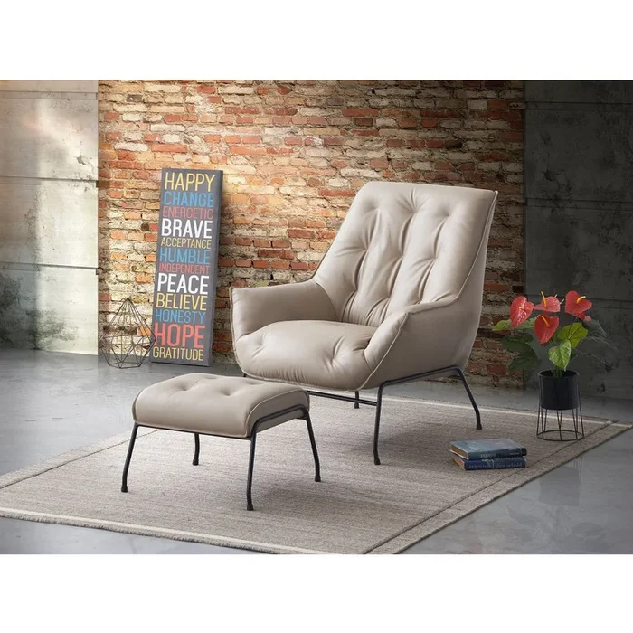 Zusa 35″W Upholstered Accent Chair